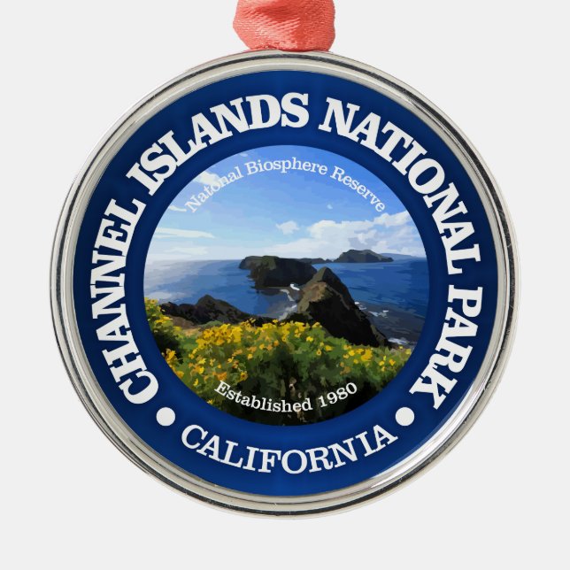 Channel Islands National Park (2) Metal Tree Decoration (Front)
