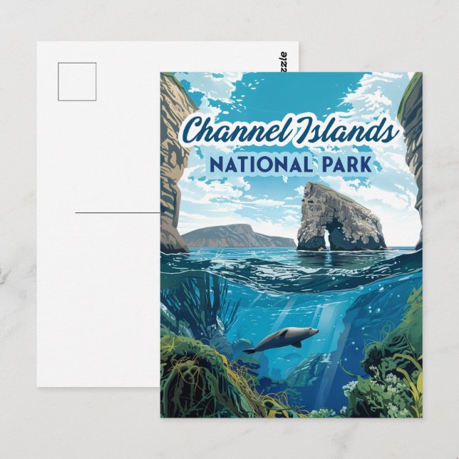 Channel Islands National Park California Ocean Postcard (Front/Back)