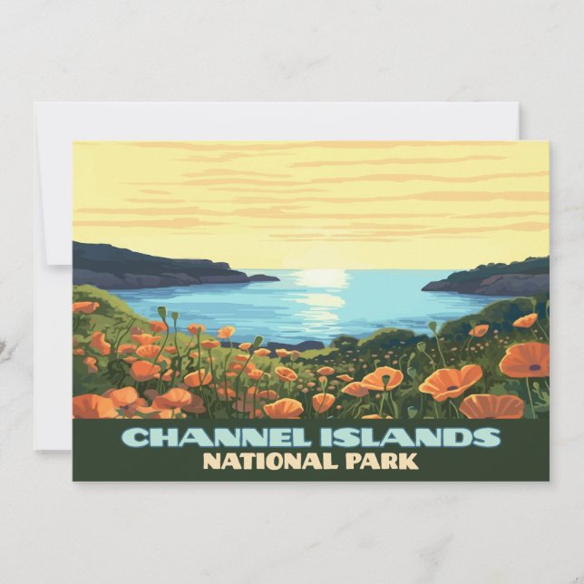 Channel Islands National Park California Smugglers Invitation (Front)