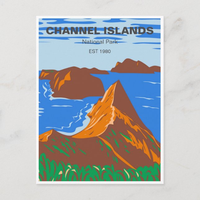 Channel Islands National Park California Vintage Postcard (Front)