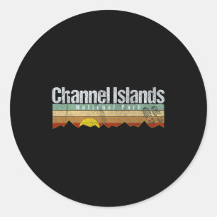 Channel Islands National Park Camping Hiking Classic Round Sticker