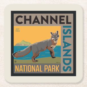 Channel Islands National Park   Fox Square Paper Coaster