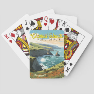 Channel Islands National Park Illustration Travel  Playing Cards