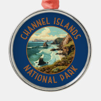 Channel Islands National Park Retro Distressed Art