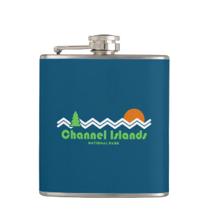 Channel Islands National Park Retro Hip Flask