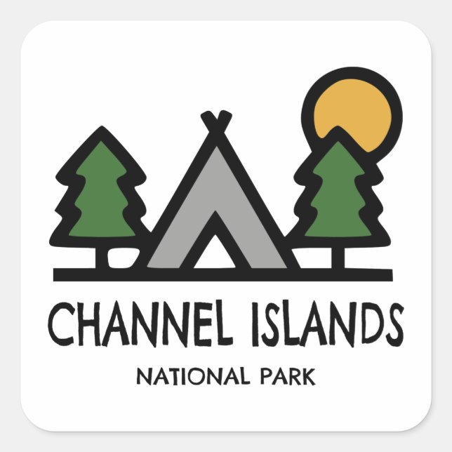 Channel Islands National Park Square Sticker (Front)