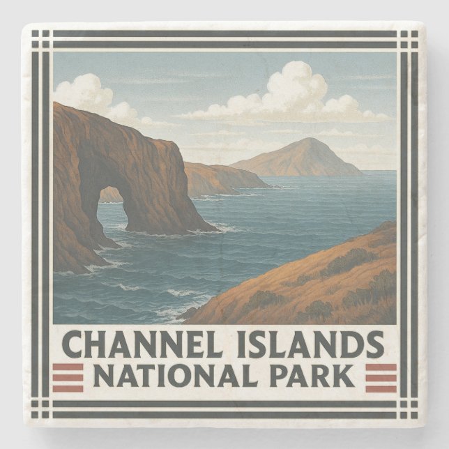 Channel Islands National Park Stone Coaster (Front)