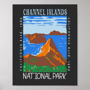 Channel Islands National Park Vintage Distressed  Poster