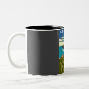 Channel Islands National Park Vintage Minimal Retr Two-Tone Coffee Mug