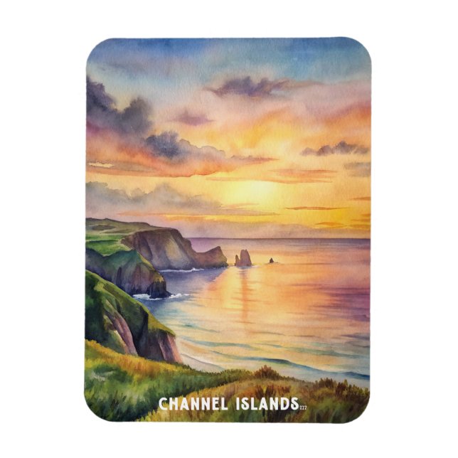 Channel Islands National Park Watercolor Painting Magnet (Vertical)
