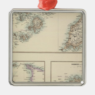 Channel Islands, Scilly Islands, and Isle of Man Metal Tree Decoration