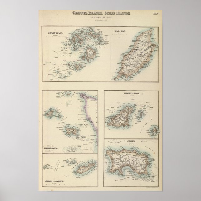 Channel Islands, Scilly Islands, and Isle of Man Poster (Front)