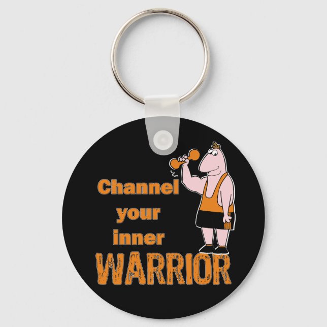 Channel Your Inner Warrior Key Ring (Front)