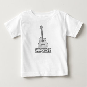 Channeling my inner guitarist. retro black & white baby T-Shirt