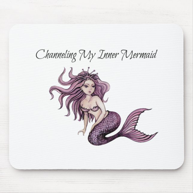 Channeling My Inner Mermaid Mouse Mat (Front)