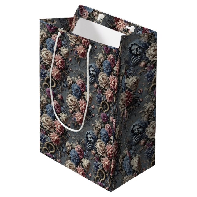 Channeling the Veil – Gothic Victorian Medium Gift Bag (Front Angled)