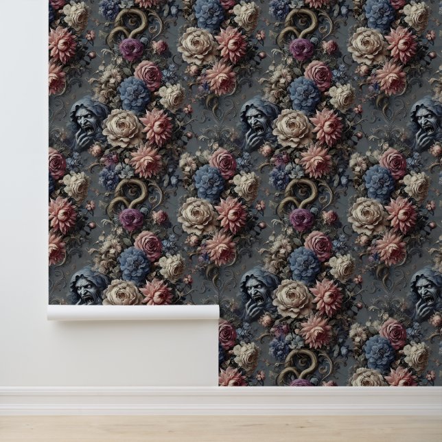 Channeling the Veil – Gothic Victorian Wallpaper (Application)