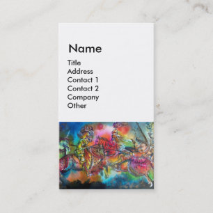 CHANSON DE ROLAND/ COMBAT OF KNIGHTS IN TOURNAMENT BUSINESS CARD