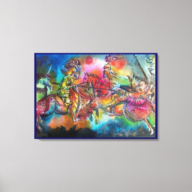 CHANSON DE ROLAND/ COMBAT OF KNIGHTS IN TOURNAMENT CANVAS PRINT (Front)