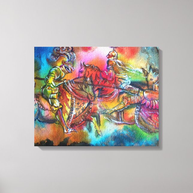 CHANSON DE ROLAND/ COMBAT OF KNIGHTS IN TOURNAMENT CANVAS PRINT (Front)