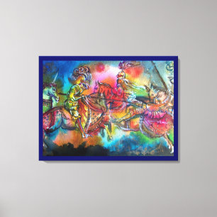 CHANSON DE ROLAND/ COMBAT OF KNIGHTS IN TOURNAMENT CANVAS PRINT