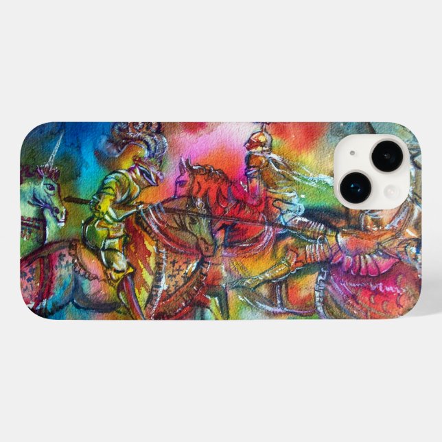CHANSON DE ROLAND,COMBAT OF KNIGHTS IN TOURNAMENT  Case-Mate iPhone CASE (Back (Horizontal))