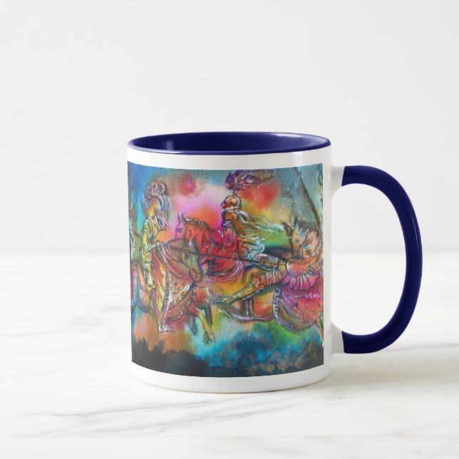 CHANSON DE ROLAND/ COMBAT OF KNIGHTS IN TOURNAMENT MUG (Right)