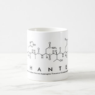 Chantel peptide name mug
