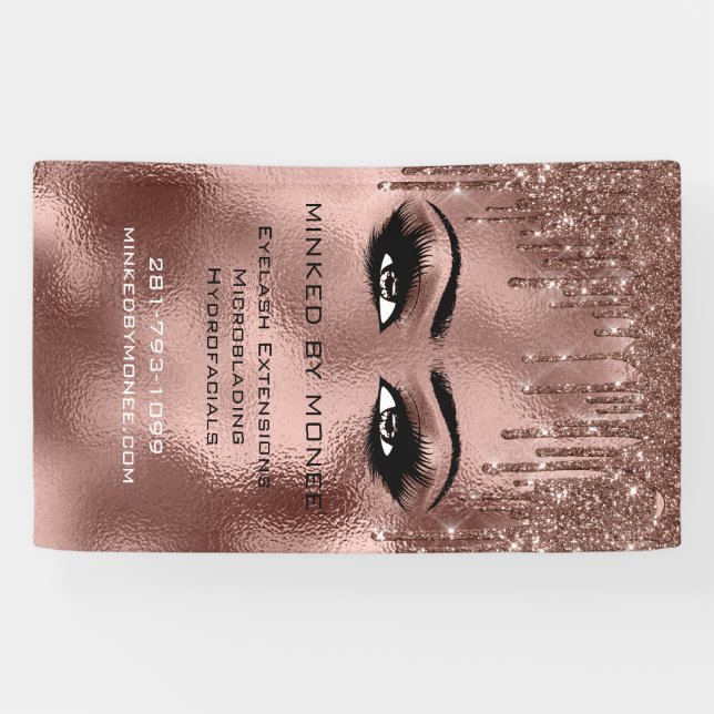 Chantelle Eyelash Brows Makeup Drips Vertical Banner (Horizontal)