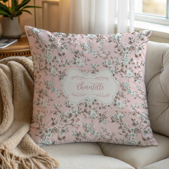 Chantelle Pink Vintage Rose Cushion (Creator Uploaded)