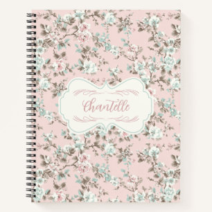 Chantelle Pink Vintage Rose Deluxe Notebook
