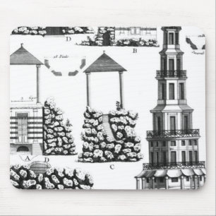 Chanteloup Pagoda, from 'Details des Nouveaux Jard Mouse Mat