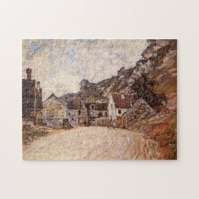 Chantemesle at Foot of the Rock Monet Fine Art Jigsaw Puzzle (Horizontal)