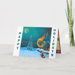 chanticleer, Happy Holidays Holiday Card