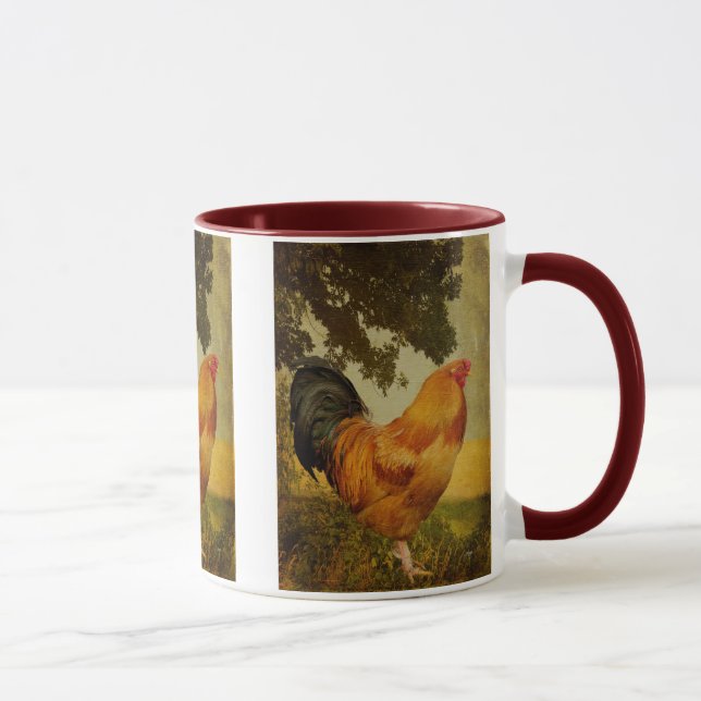 Chanticleer Rooster Mug (Right)