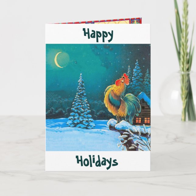 chanticleer The holidays are here again Holiday Card (Front)