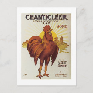 Chanticleer Vintage Songbook Cover Postcard