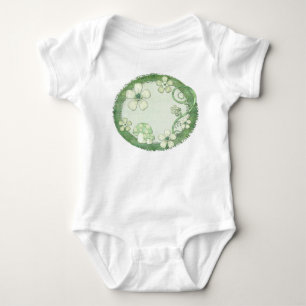 Chantily Whimsical Mixed Media Baby Bodysuit