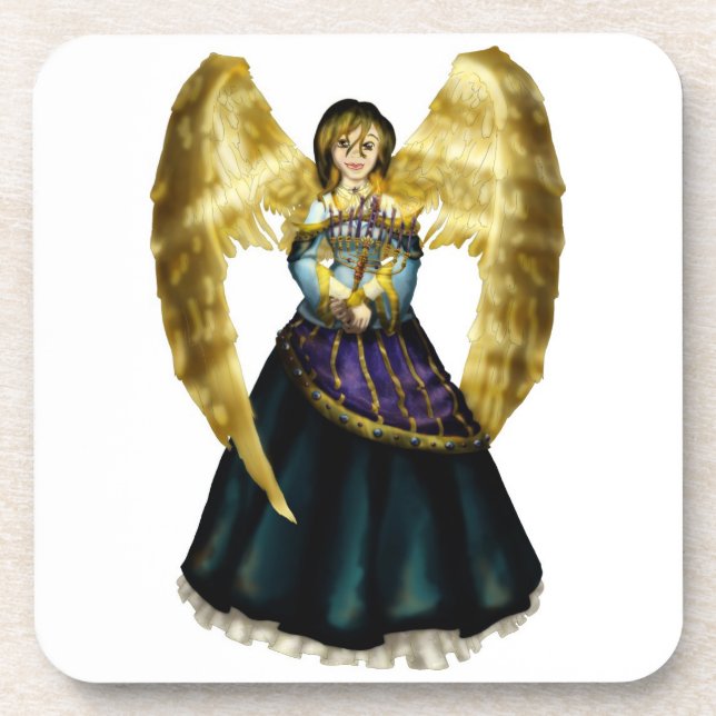 Chanukah Angel Coaster (Front)