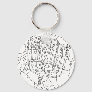 Chanukah Angel Key Ring