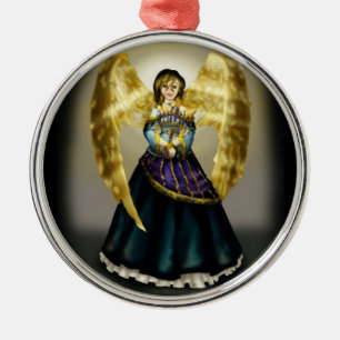 Chanukah Angel Metal Tree Decoration