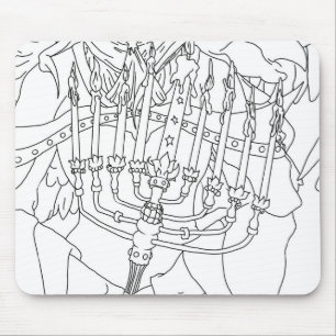 Chanukah Angel Mouse Mat