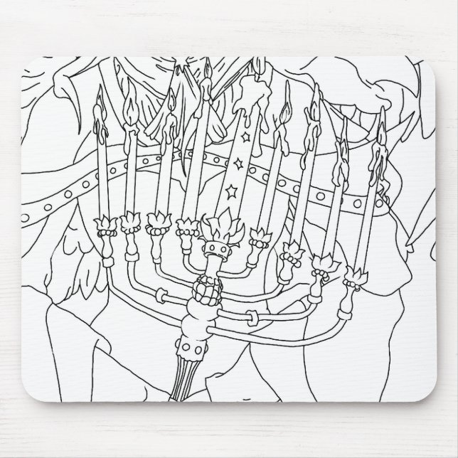 Chanukah Angel Mouse Mat (Front)