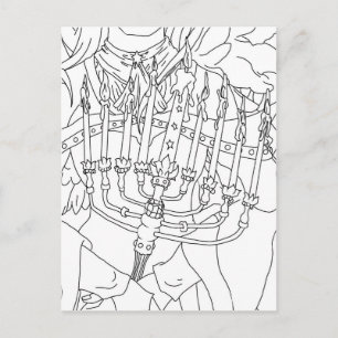 Chanukah Angel Postcard