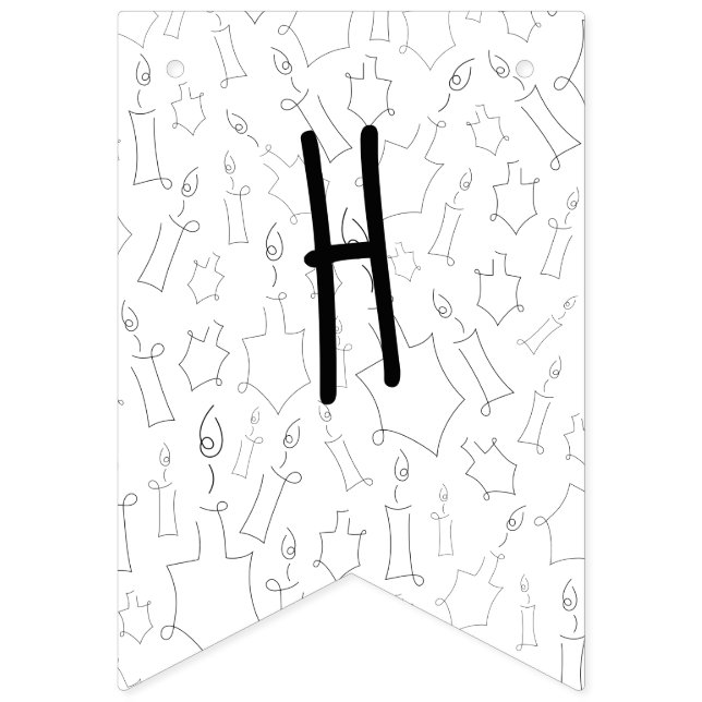 Chanukah Bunting (Second Flag)