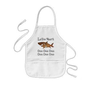 Chanukah Funny Latke Shark Kids Apron