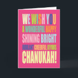 Chanukah/Hannukah Greeting Holiday Card<br><div class="desc">Customise and Personalise Chanukah Greeting Card</div>