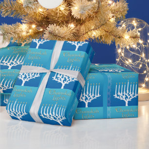 Chanukah Hanukkah Wrapping Paper Gift Wrap