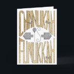 "Chanukah is Funukkah" Greeting Card<br><div class="desc">"Here's to a "Chanukah is Funukkah" Greeting Card with Envelope. To personalize this card simply delete text inside and add your own words. Choose your favorite font style, color, size, and wording. Thanks for stopping and shopping by. Much appreciated!!! Happy Chanukah/Hanukkah! Size: Standard (5" x 7") Birthdays or holidays, good...</div>