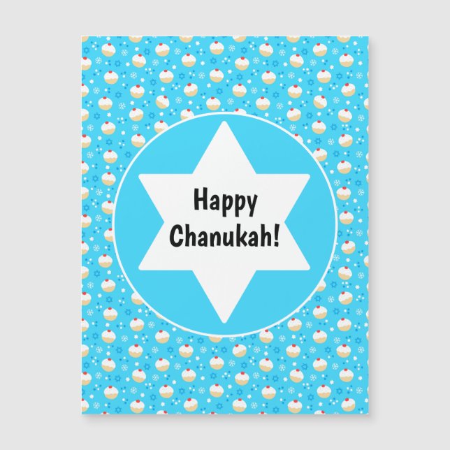 Chanukah Jelly Doughnuts Jewish Stars Snowflakes (Front)